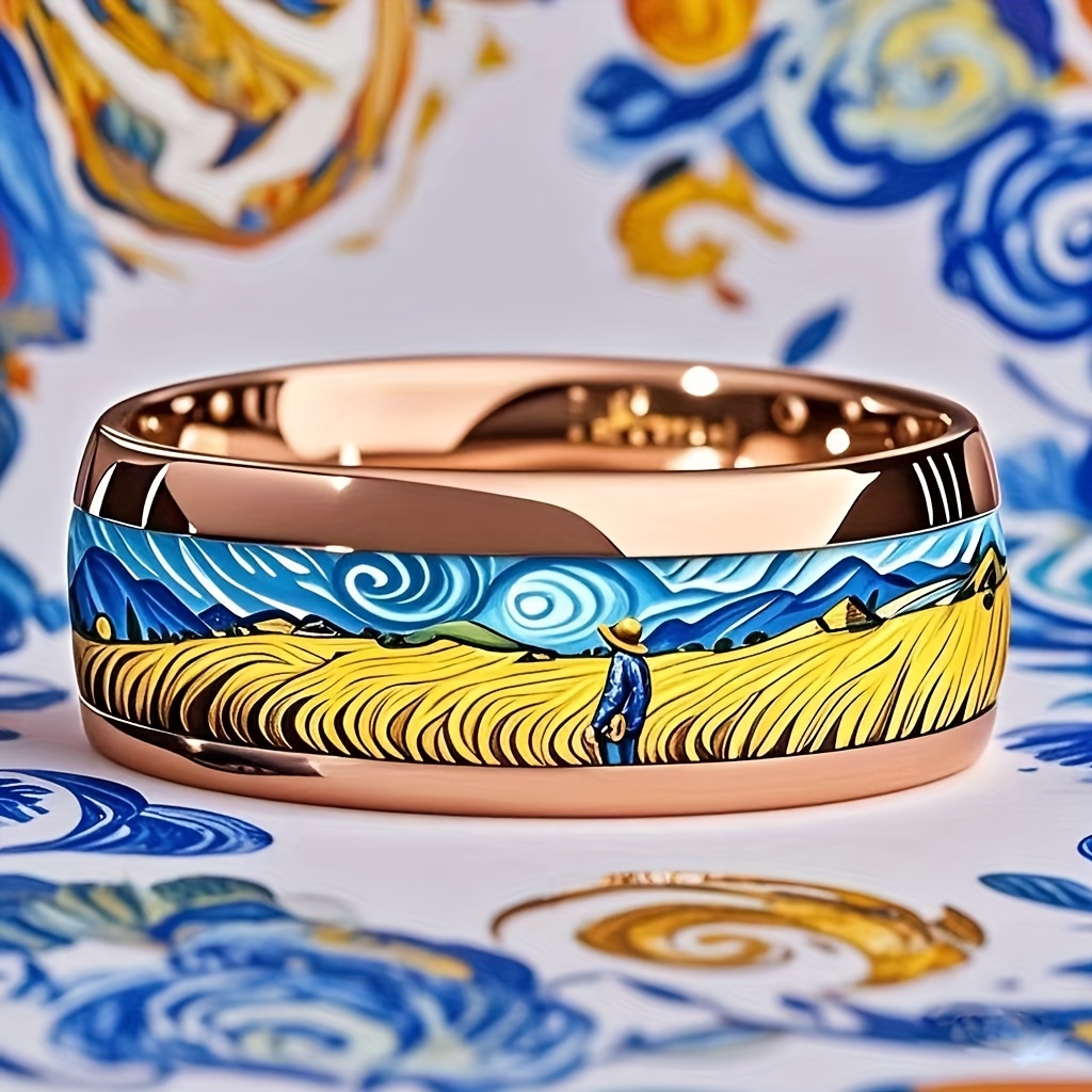 Stylish Stainless Steel Ring — Unisex Gift for All Occasions